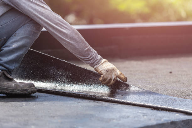 Professional Basement Waterproofing technician working in New Castle, IN